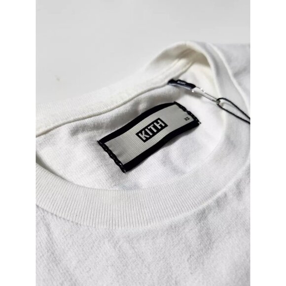 Kith Black on White Box Logo Tee Mens Size X-Small Very Rare 2017 - Picture 2 of 10